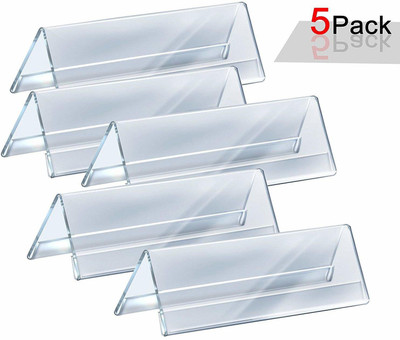 Samrat 2 Compartments Acrylic Name Plate(Clear)