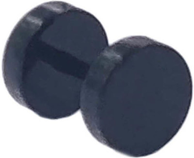 One Personal Care Medium Dumbbell Shaped Glossy Finish Trendy Fashion-full Classy Wear Alloy Stud Earring, Plug Earring