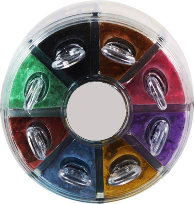Kiss Touch 8 Color Shimmer Eyeshadow-K8680A With Skin Whitening Cream 20ml 8 g(Multicolor)
