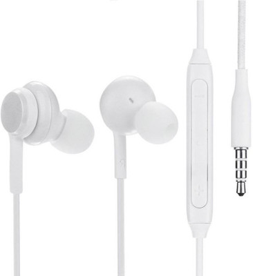 Aarzoomic 3d Rock Beat sound akg ig-955 S4 Wired Headset(White, Wired in the ear)