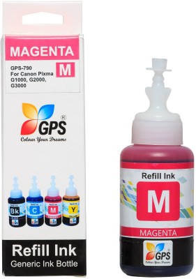 GPS_Colour Your Dreams GPS Refill Ink for Canon GI-790 Canon Pixma G1000, G2000, G3000 Printers Black + Tri Color Combo Pack Ink Bottle