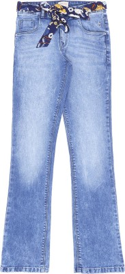Gini Jony Boot-Leg Girls Blue Jeans