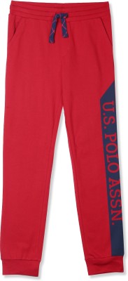 U.S. POLO ASSN. Track Pant For Boys(Red, Pack of 1)