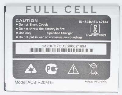 FULL CELL Mobile Battery For  Micromax Bharat 4 Diwali Edition Q4002 / ACBIR20M15