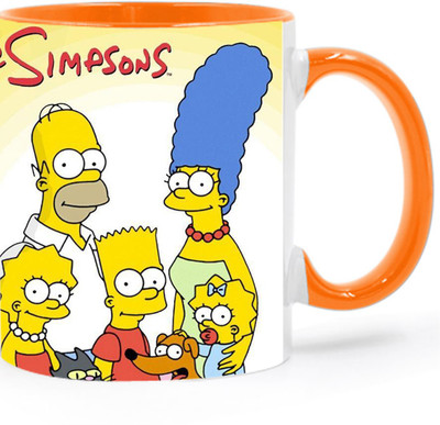 ARTBUG The Simpsons -3448 Ceramic Coffee Mug(350 ml)