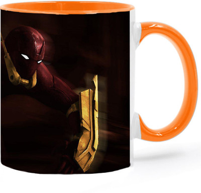 ARTBUG The Flash - 2941 Orange Ceramic Coffee Mug(350 ml)