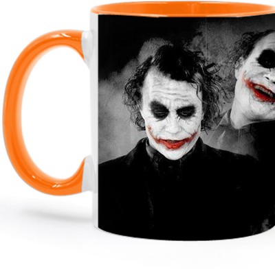 ARTBUG Joker The Dark Knight - 2798 Orange Ceramic Coffee Mug(350 ml)