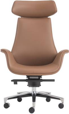 Durian Radiant HB Orange Leather Office Executive Chair