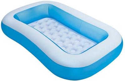 VRUX 5 ft Rectangular Bath Tub BLUE COLOR Inflatable Swimming Pool Inflatable Swimming Pool Inflatable Pool Accessory(Blue)