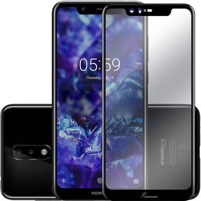 HIE POWER Edge To Edge Tempered Glass for Nokia 5.1 Plus(Pack of 1)