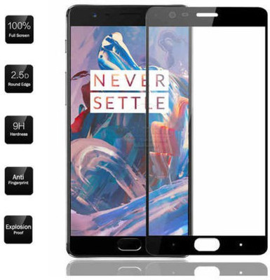 1DOLLAR Edge To Edge Tempered Glass for OnePlus 3- 3T (11D Tempered glass)(Pack of 1)