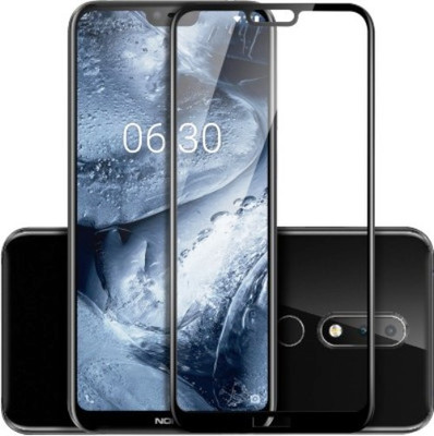 9H Edge To Edge Tempered Glass for Nokia 6.1 Plus 2018 ( Pack of 2 Nokia X6)_9H_5D(Pack of 2)