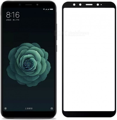 HIE POWER Edge To Edge Tempered Glass for Xiaomi Mi A2 (Mi 6X) (Premium 6D 9H Full Glue)(Pack of 1)