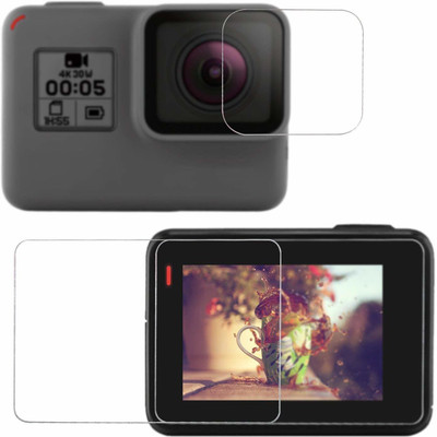 ACUTAS Front and Back Tempered Glass for GoPro Hero 5, GoPro Hero 6(Pack of 1)