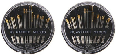 k j traders HAND SEWING NEEDAL PACK OF 30 SET OF 2 Hand Sewing Needle(Regular Point Needle 5 Pack of 60)