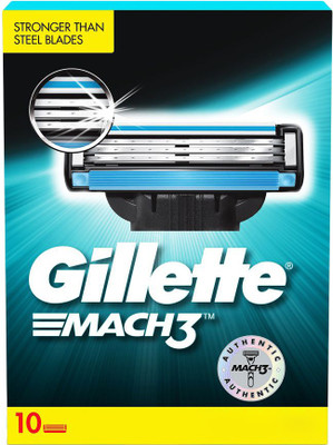 Gillette Mach 3 Cartridge  (Pack of 10)