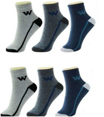 YOUR SHOPPING STORE Men Color Block Ankle Length(Pack of 6)