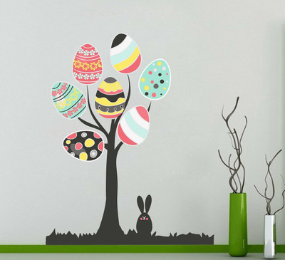 Wallzone 90 cm Tree Removable Sticker(Pack of 1)