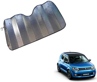 MOCKHE Dashboard Sun Shade For Maruti Suzuki Ignis(Silver)