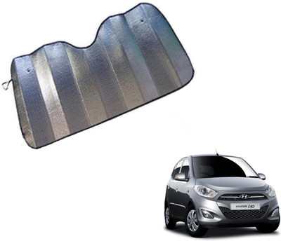 MOCKHE Dashboard Sun Shade For Hyundai i10(Silver)
