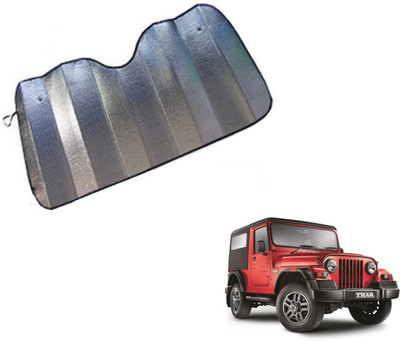 MOCKHE Dashboard Sun Shade For Mahindra Thar(Silver)