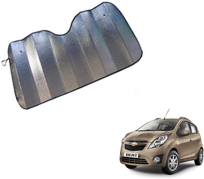 MOCKHE Dashboard Sun Shade For Chevrolet Beat(Silver)