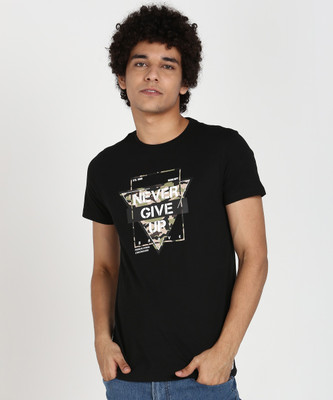 peter-england-graphic-print-men-round-neck-black-t-shirt