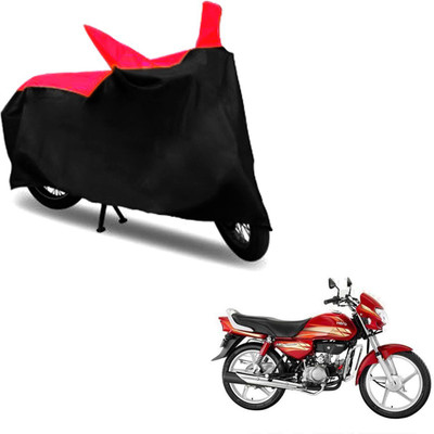 InayaAutoMotive Two Wheeler Cover for Hero(HF Deluxe, Black, Red)