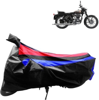 RONISH Waterproof Two Wheeler Cover for Royal Enfield(Classic 350, Black, Red, Blue)