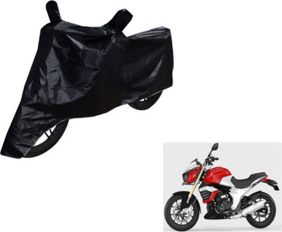 AutoRetail Two Wheeler Cover for Mahindra(Mojo, Black)