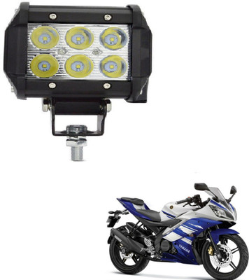 MOCKHE VLB-NP-RCT6LD1P-189 R15 Headlight Motorbike LED for Yamaha (12 V, 18 W)(Universal For Bike, Pack of 1)