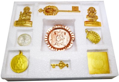 MKINDIACRAFT MKINDIACRAFT Shree Kuber Dhan Lakshmi Varsha Yantra Brass Yantra(Pack of 1)