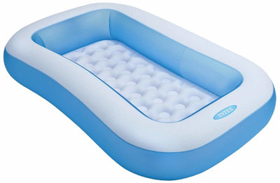 INTEX 5 ft Rectangular Bath Tub Inflatable Swimming Pool(Blue)