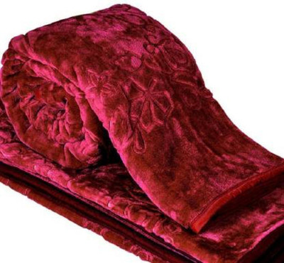 Swikon star Floral Single Mink Blanket for  Heavy Winter(Polyester, Multicolor)