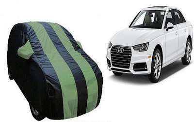 Frap Car Cover For Audi A4 (With Mirror Pockets)(Green, Blue)