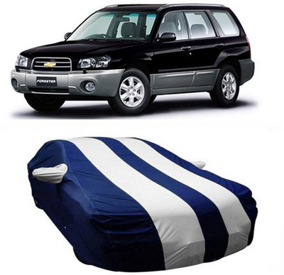 HDSERVICES Car Cover For Chevrolet Forester (With Mirror Pockets)(White)