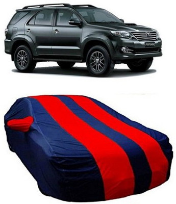 HDSERVICES Car Cover For Toyota Fortuner Old (With Mirror Pockets)(Red)
