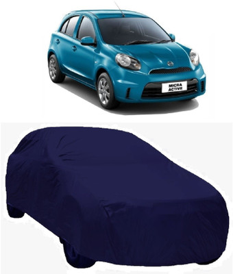 MoTRoX Car Cover For Nissan Micra Active (Without Mirror Pockets)(Blue)