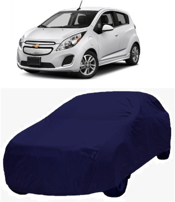 MoTRoX Car Cover For Chevrolet Spark (Without Mirror Pockets)(Blue)
