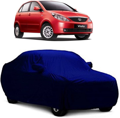 MoTRoX Car Cover For Tata Vista Tech (With Mirror Pockets)(Blue)