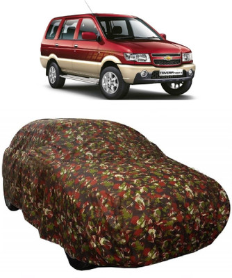 MoTRoX Car Cover For Chevrolet Tavera (With Mirror Pockets)(Multicolor)