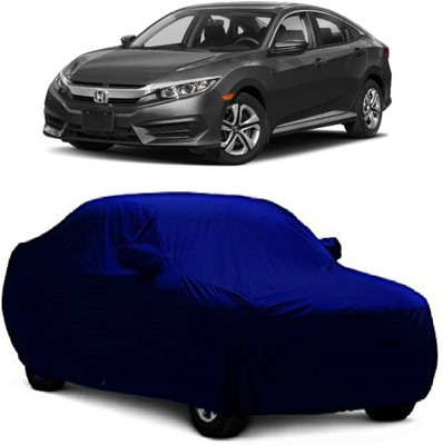 MoTRoX Car Cover For Honda Civic (With Mirror Pockets)(Blue)