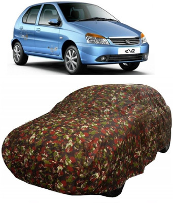 MoTRoX Car Cover For Tata Indica eV2 (With Mirror Pockets)(Multicolor)