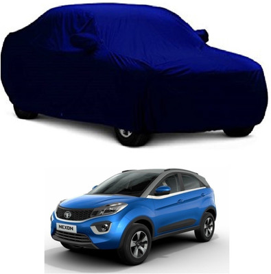 MoTRoX Car Cover For Tata Nexon (With Mirror Pockets)(Blue)