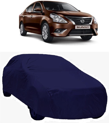 MoTRoX Car Cover For Nissan Sunny (Without Mirror Pockets)(Blue)
