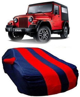 XGuard Car Cover For Mahindra Thar (With Mirror Pockets)(Red)