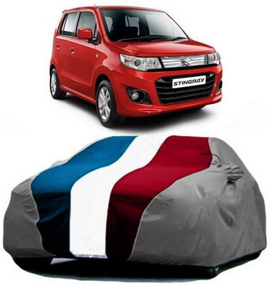 VIRMANG Car Cover For Maruti Suzuki WagonR Stingray (With Mirror Pockets)(Red, Blue, Grey)