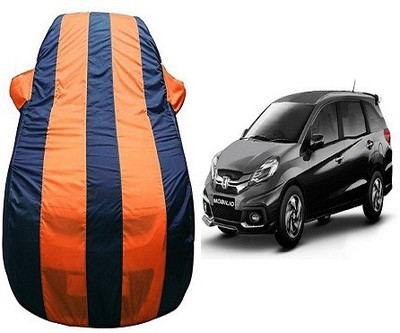 Frap Car Cover For Honda Mobilio (With Mirror Pockets)(Orange, Blue)