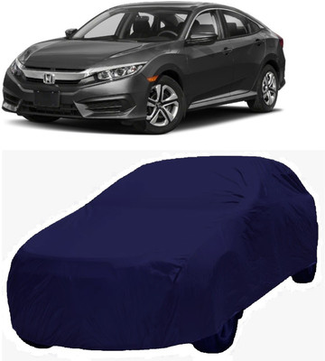 MoTRoX Car Cover For Honda Civic (Without Mirror Pockets)(Blue)