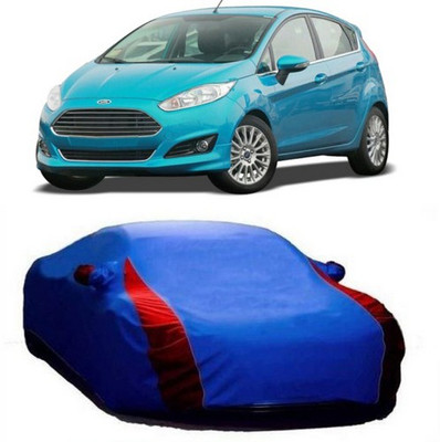 AAMANG Car Cover For Ford Fiesta Sport (With Mirror Pockets)(Blue)
